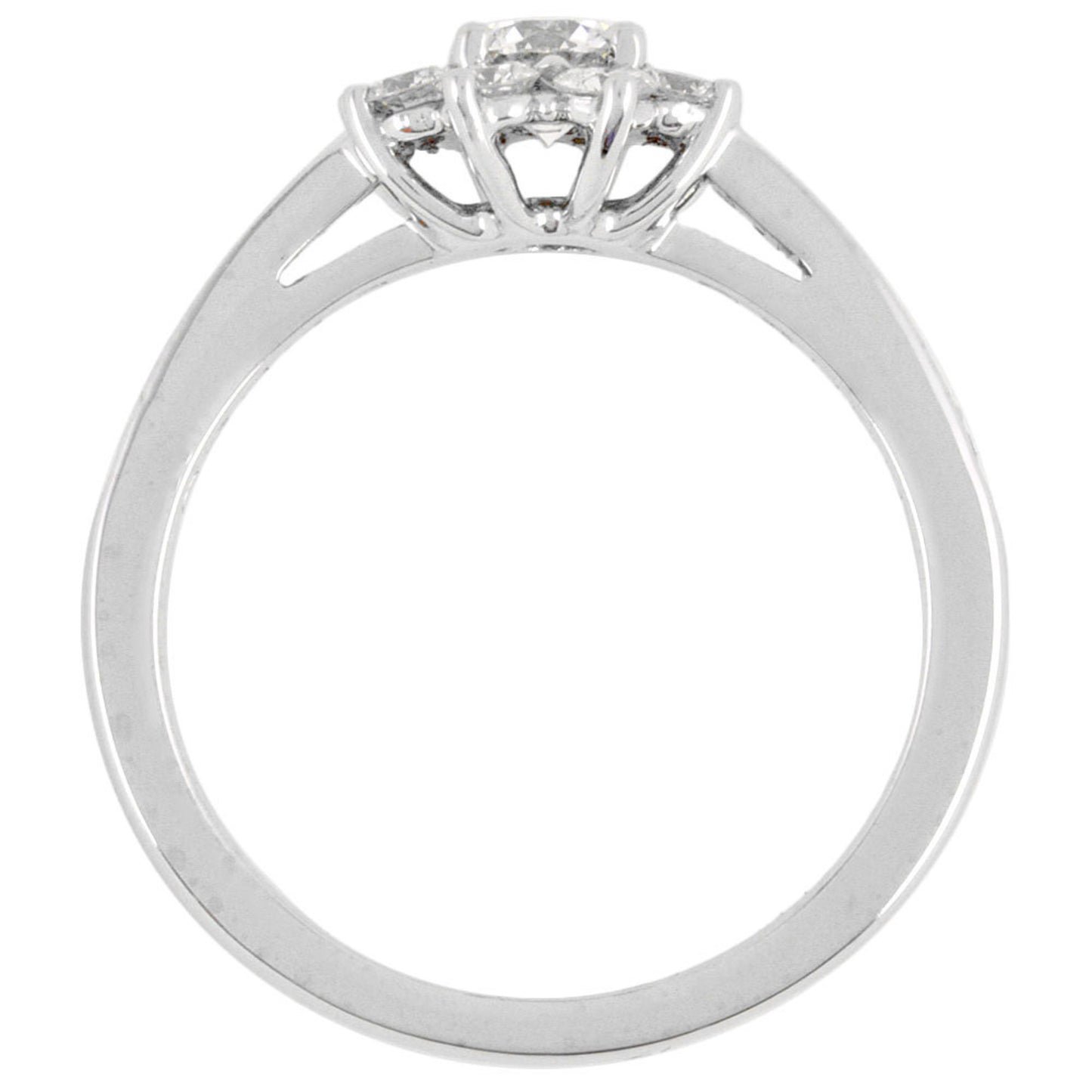 Tiffany & Co. Continuous Slow Flora Ring Diamond Size 6 Pt950 Flower