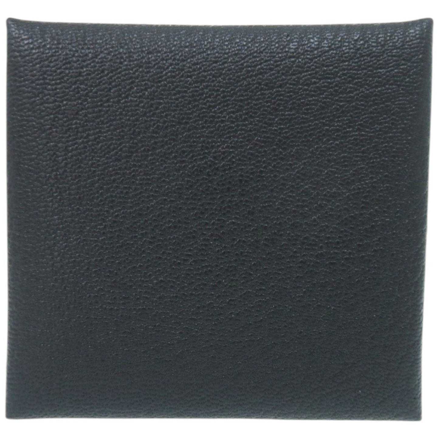 Like New Herms Bastia Verso Chevre Blue Ocean W Stamp (Made In 2024) Coin Case Wallet 1387 Hermes