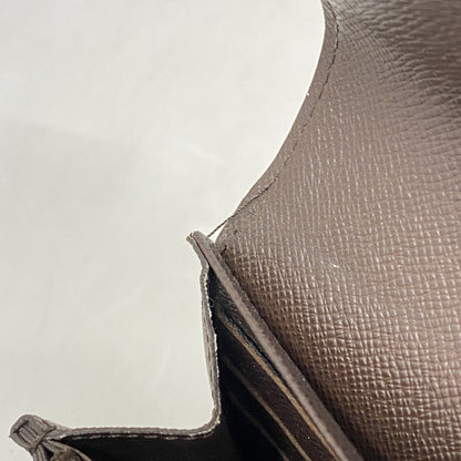 Louis Vuitton Damier Portefeuille Sarah Long Wallet N63209 Ebene