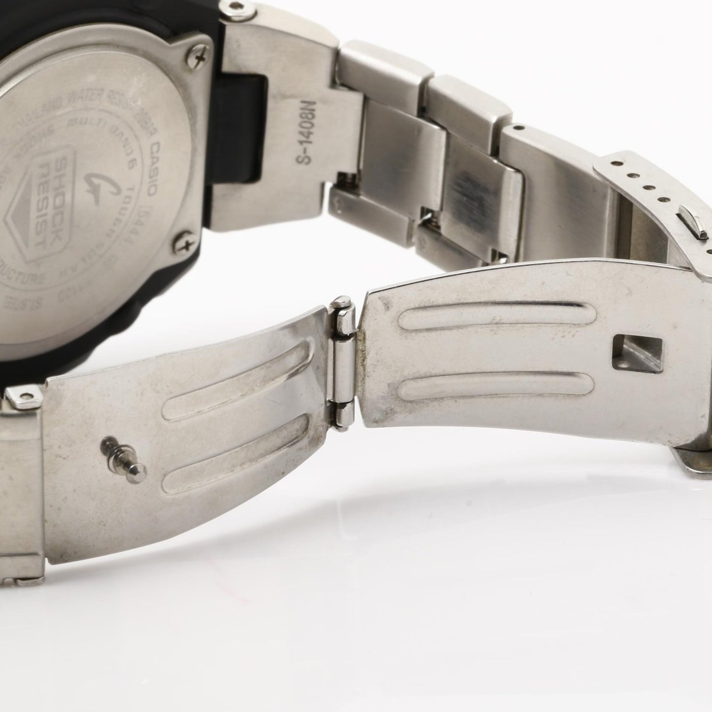 Casio Gshock Gsteel Gstw100 Series Watch (Gstw110D7Ajf) Silver Resin/Stainless Steel