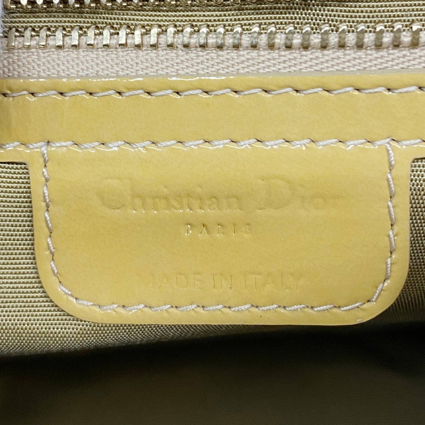 Christian Dior Cannage Enamel Shoulder Bag