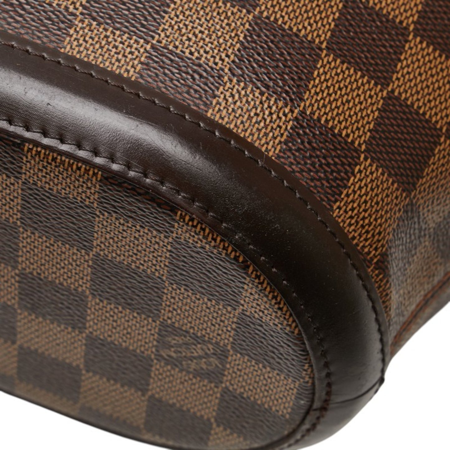 Louis Vuitton Damier Manosque Tote Bag N51121 Brown Leather