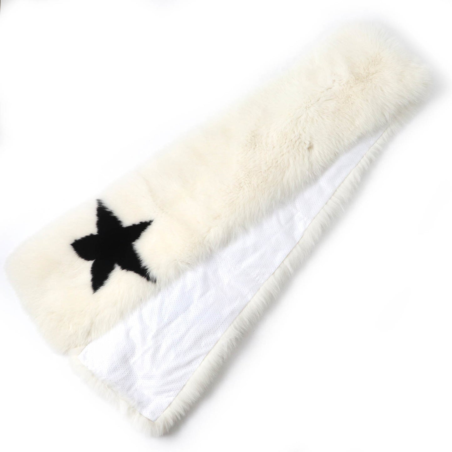 Givenchy Fox Fur Star Motif Extra Long Scarf