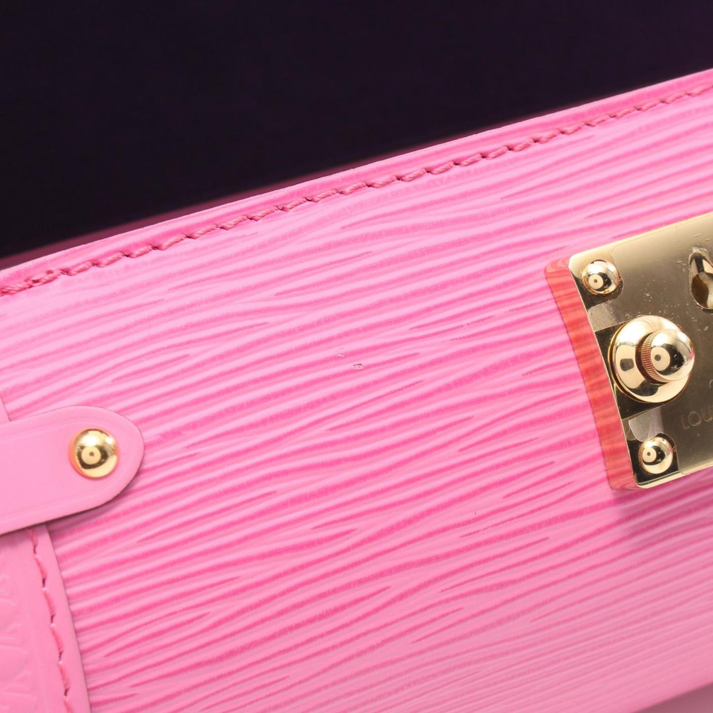 Louis Vuitton Papillon Trunk Handbag Leather Epi