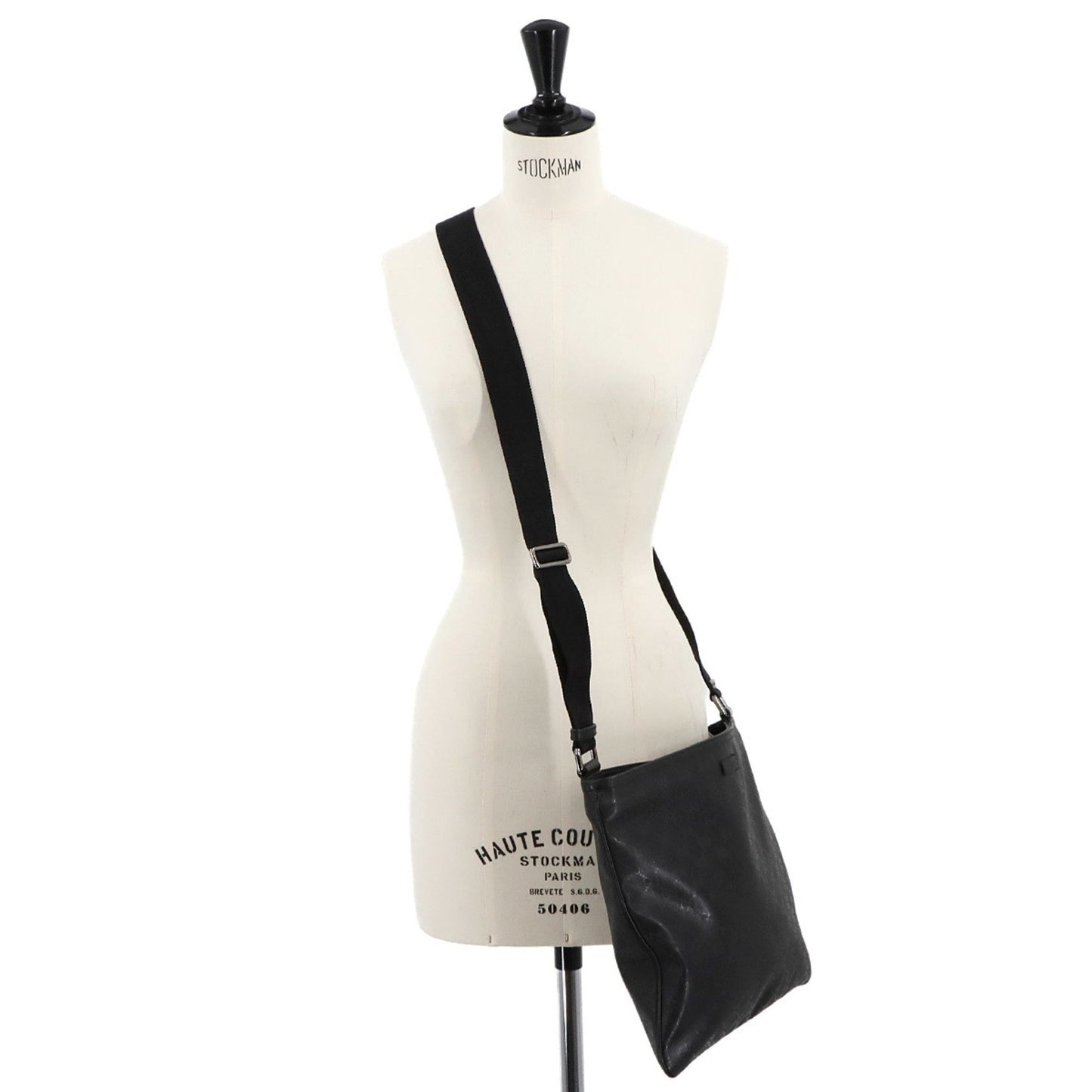 Gucci Gg Imprime Shoulder Bag In Black Pvc