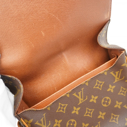 Louis Vuitton Monogram Cartouchiere Mm Shoulder Bag M51253 Brown