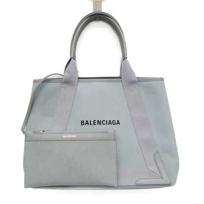 Balenciaga Navy Cabas M 581292 Women'S Leather