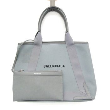 Balenciaga Navy Cabas M 581292 Women'S Leather