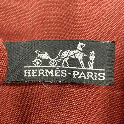 Hermes Herms Fouleaux Cabas Canvas Tote Bag In Red