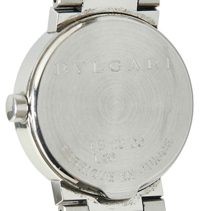 Bvlgari Watch Bb23Ss Quartz Black Dial Stainless Steel