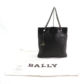 Bally Charm Key Ring With Logo Design Chain Shoulder Bag