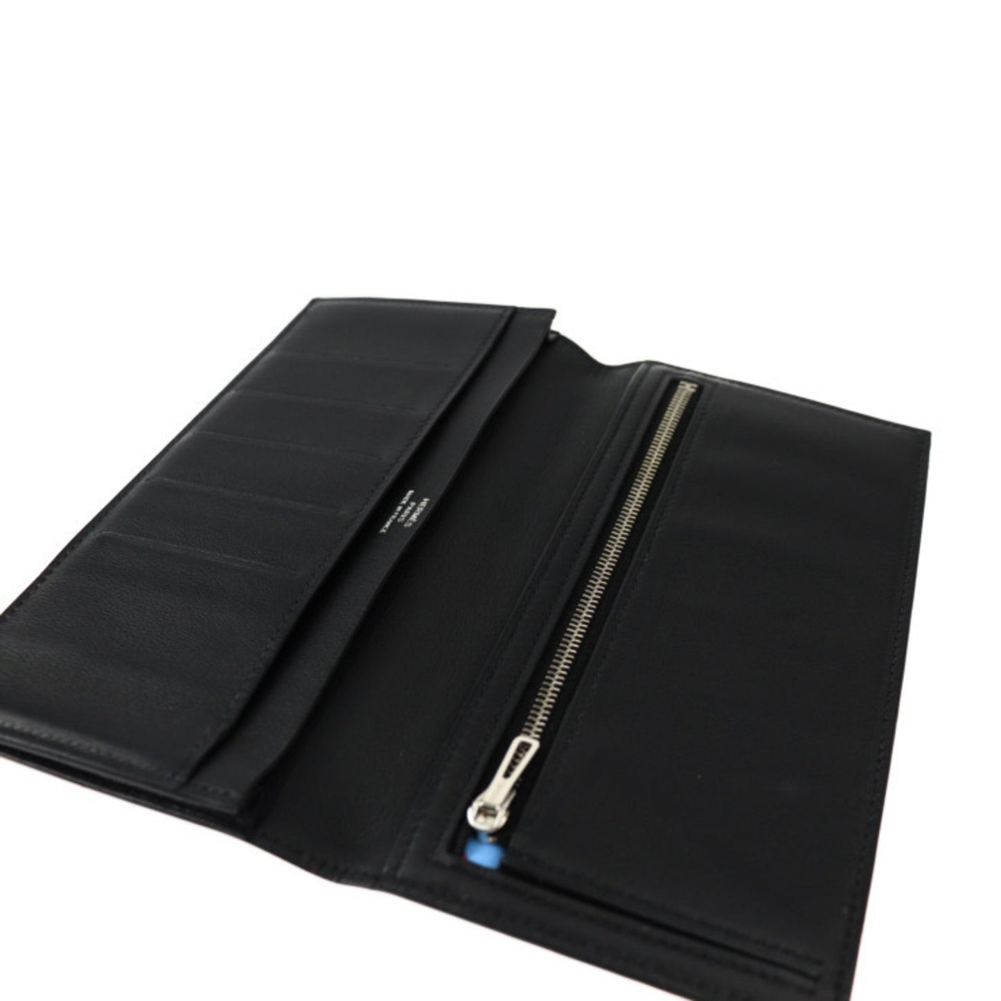 Hermes Citizen Twill Long Wallet - Swift Leather Black Bi-Fold D Engraved 2427063007153R1
