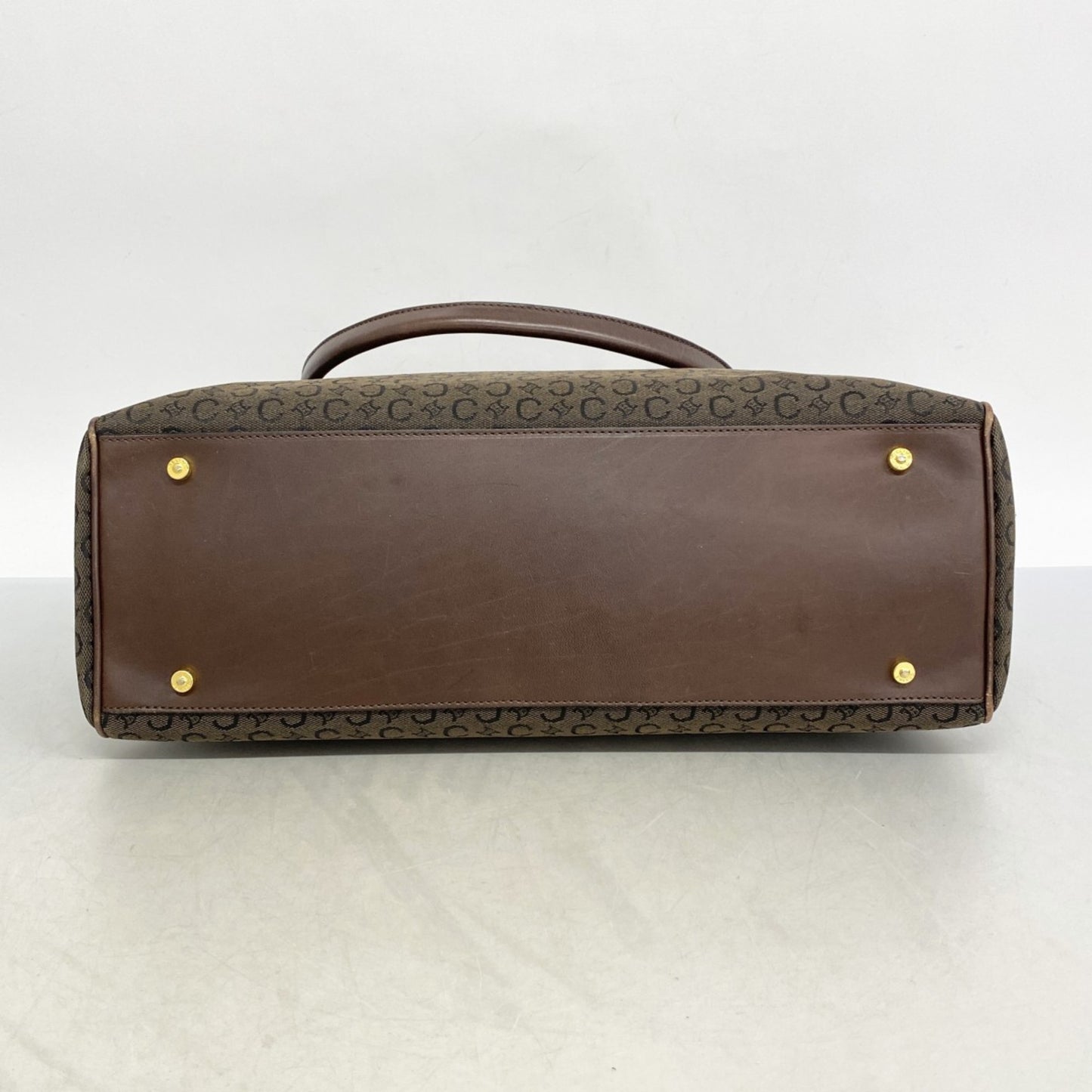 Celine Handbag C Macadam Canvas Brown