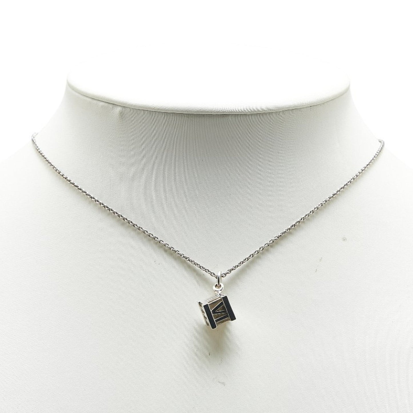 Tiffany & Co. Atlas Cube Necklace In 925 Sterling Silver