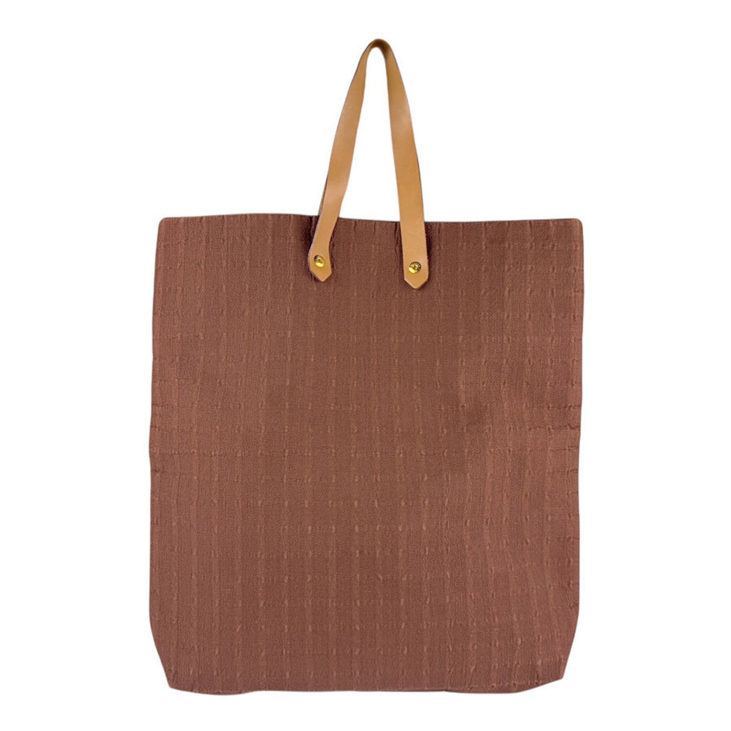 Hermes Herms Amedaba Diago Gm Handbag Tote Bag In Brown And Gold