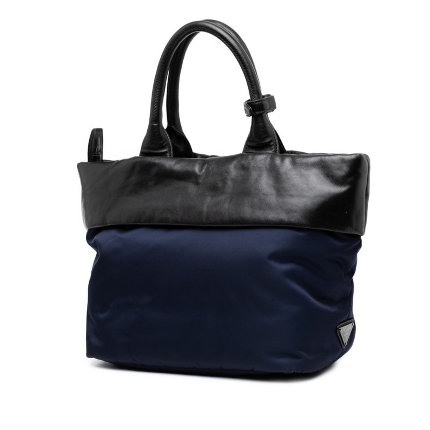 Prada 2-Way Shoulder Bag/Handbag 1Bg959 Navy/Black Nylon/Leather
