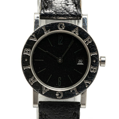 Bvlgari Watch Bb26Sld Quartz Black Dial Stainless