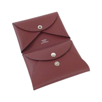 Hermes Herms Calvi Duo 083035Ck Wallet/Coin Case