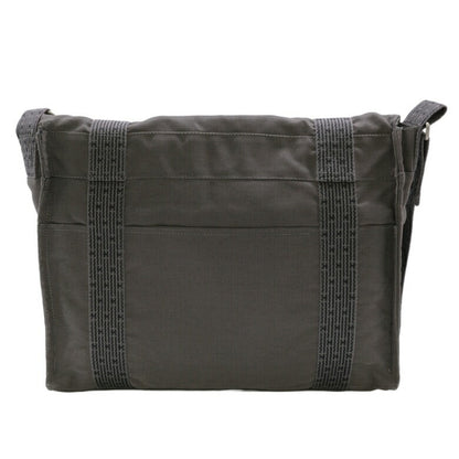 Hermes Hermes Air Line Bassus Mm Shoulder Bag Nylon Canvas Grey