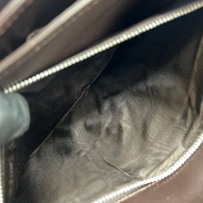 Celine Carriage Leather Shoulder Bag/Pochette/Sacoche In Brown