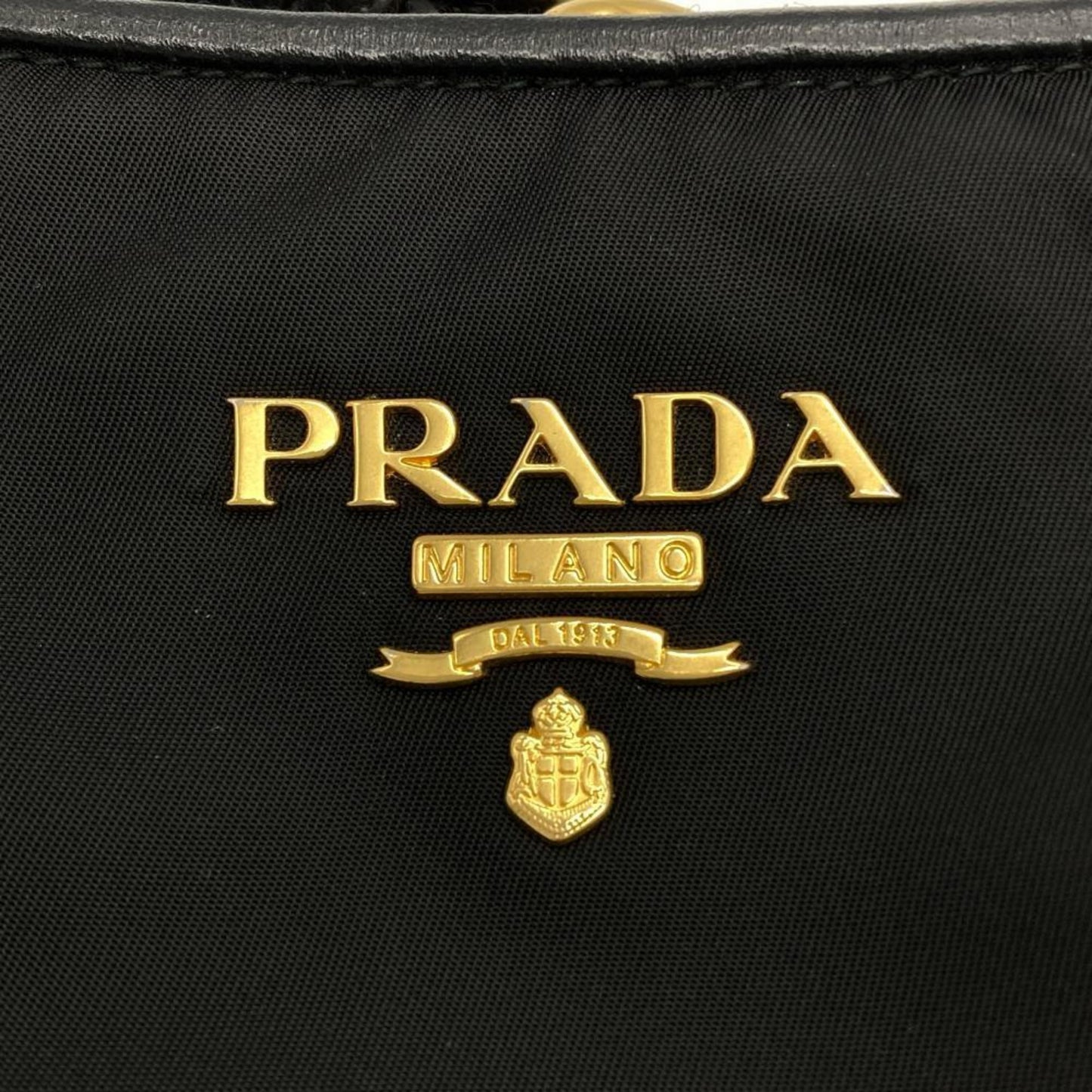 Prada Shoulder Bag Nylon Br4894 Black