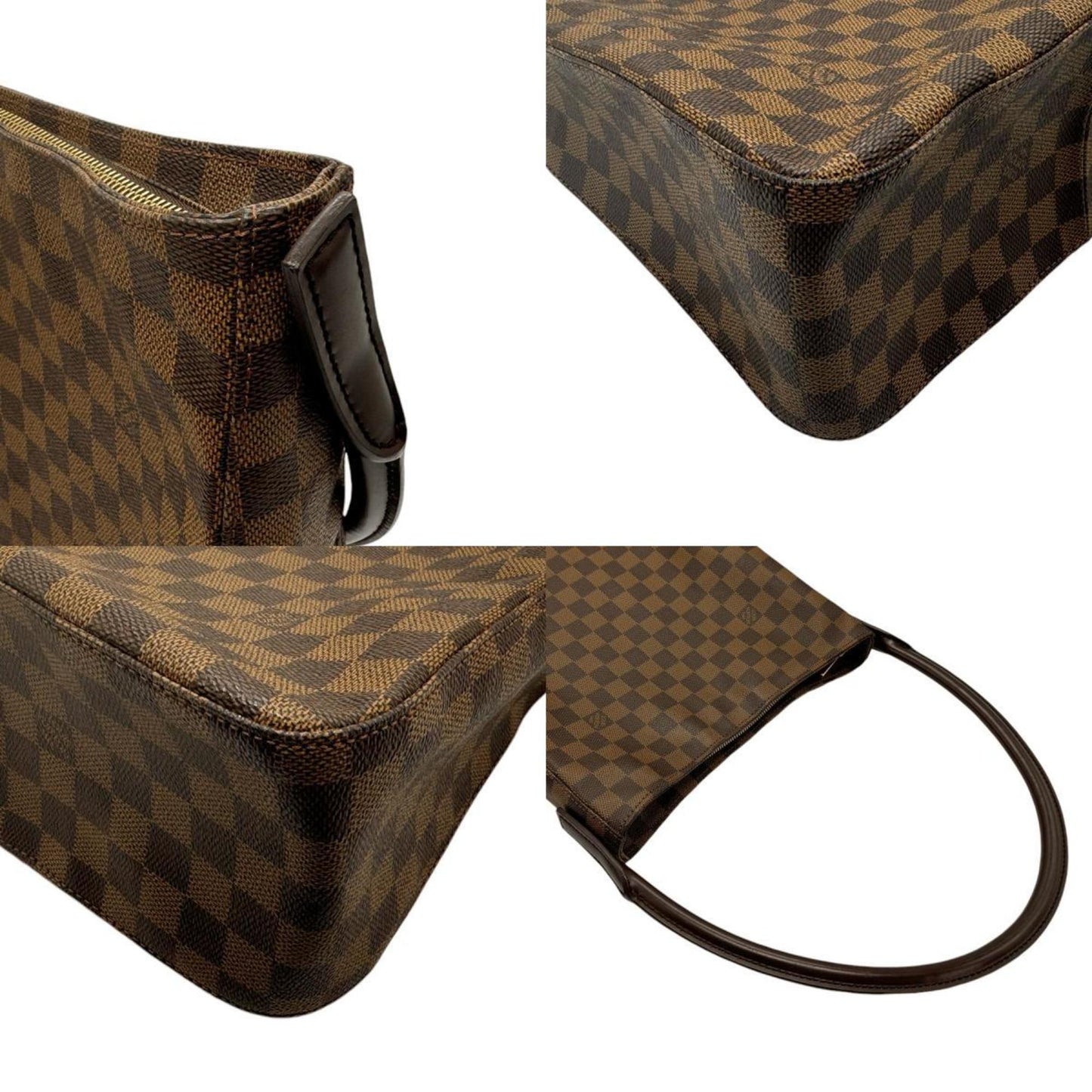 Louis Vuitton Louis Vuitton Shoulder Bag Damier Looping Gm Canvas Brown