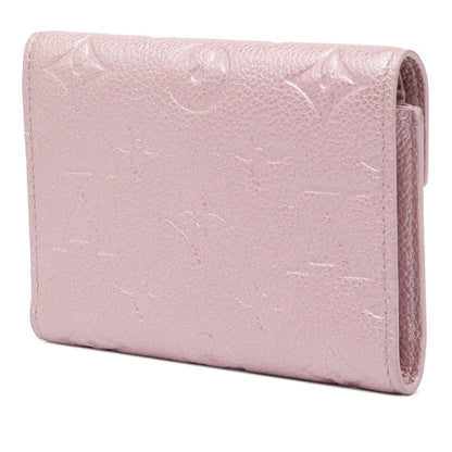 Louis Vuitton Monogram Empreinte Portefeuille Victorine Bifold Wallet M82343 Pink Leather