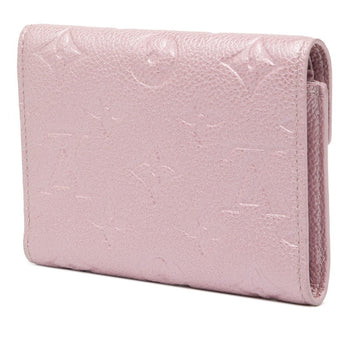 Louis Vuitton Monogram Empreinte Portefeuille Victorine Bifold Wallet M82343 Pink Leather