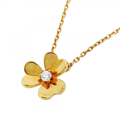 Van Cleef & Arpels Frivole Mini 1Pd Necklace In 18Kyg Yellow Gold