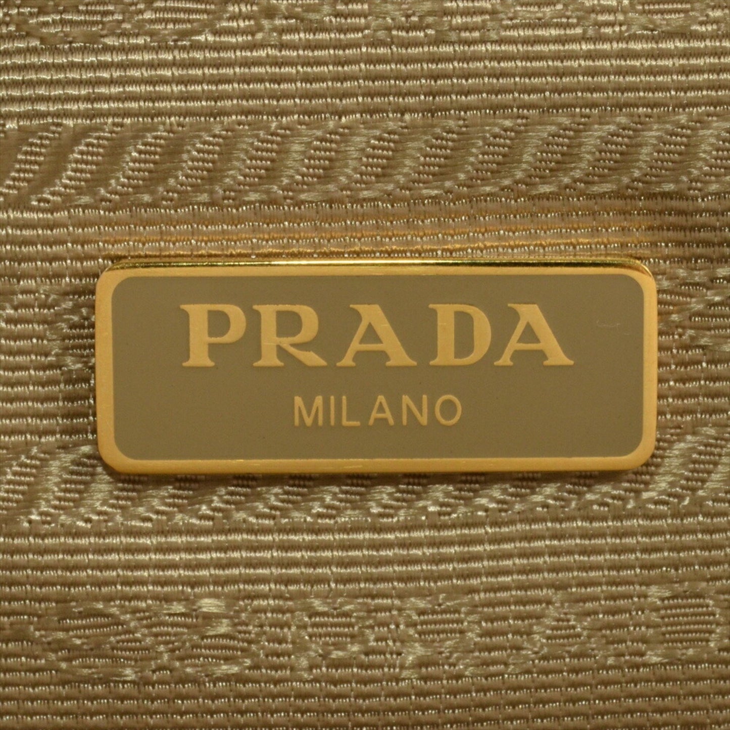 Prada Shoulder Bag Jacquard 1Bh097 Beige Outlet