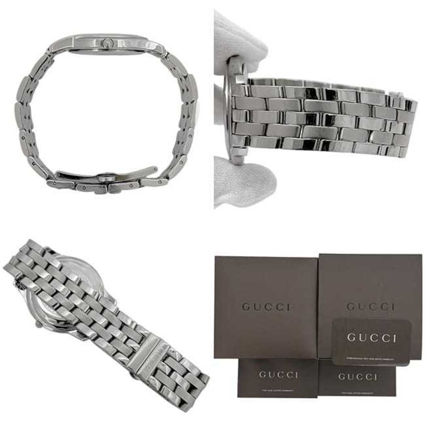 Gucci 5500M Watch F-24297 Silver White Ya055305