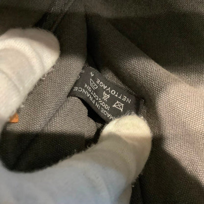 Hermes Herms Foul Tote Pm Gray Canvas Bag (Handbag/Mini Tote)