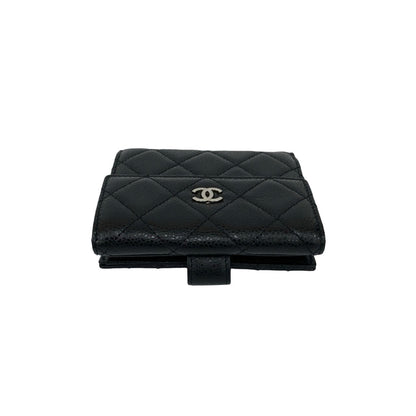 Chanel Matelasse Coco Caviar Leather Bi-Fold Wallet