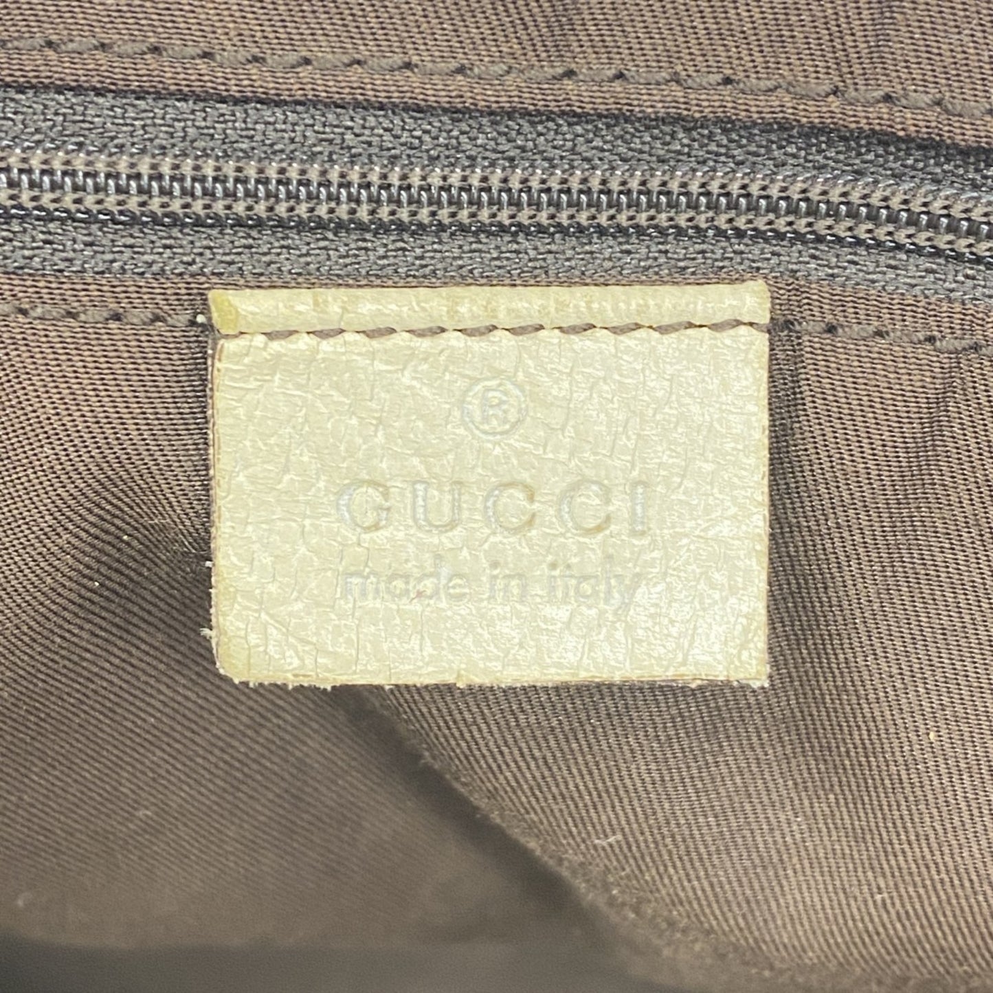 Gucci Tote Bag Gg Canvas 163805 Beige Brown Champagne