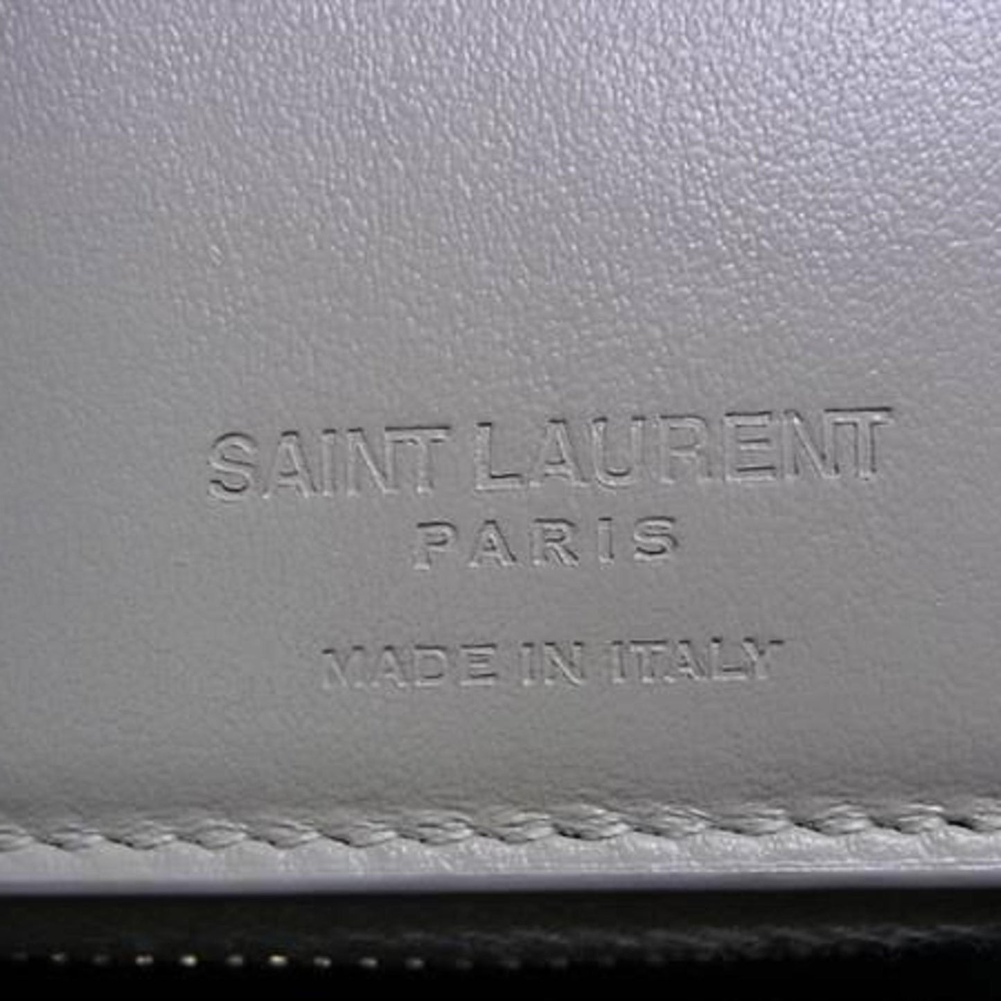 Saint Laurent Joan 650981 Ivory Leather Bifold Wallet