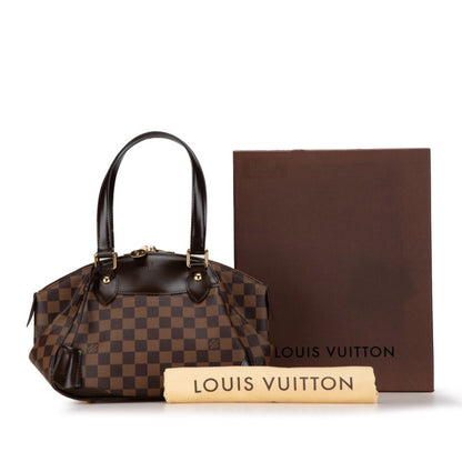 Louis Vuitton Damier Verona Pm Handbag N41117 Brown Pvc Leather