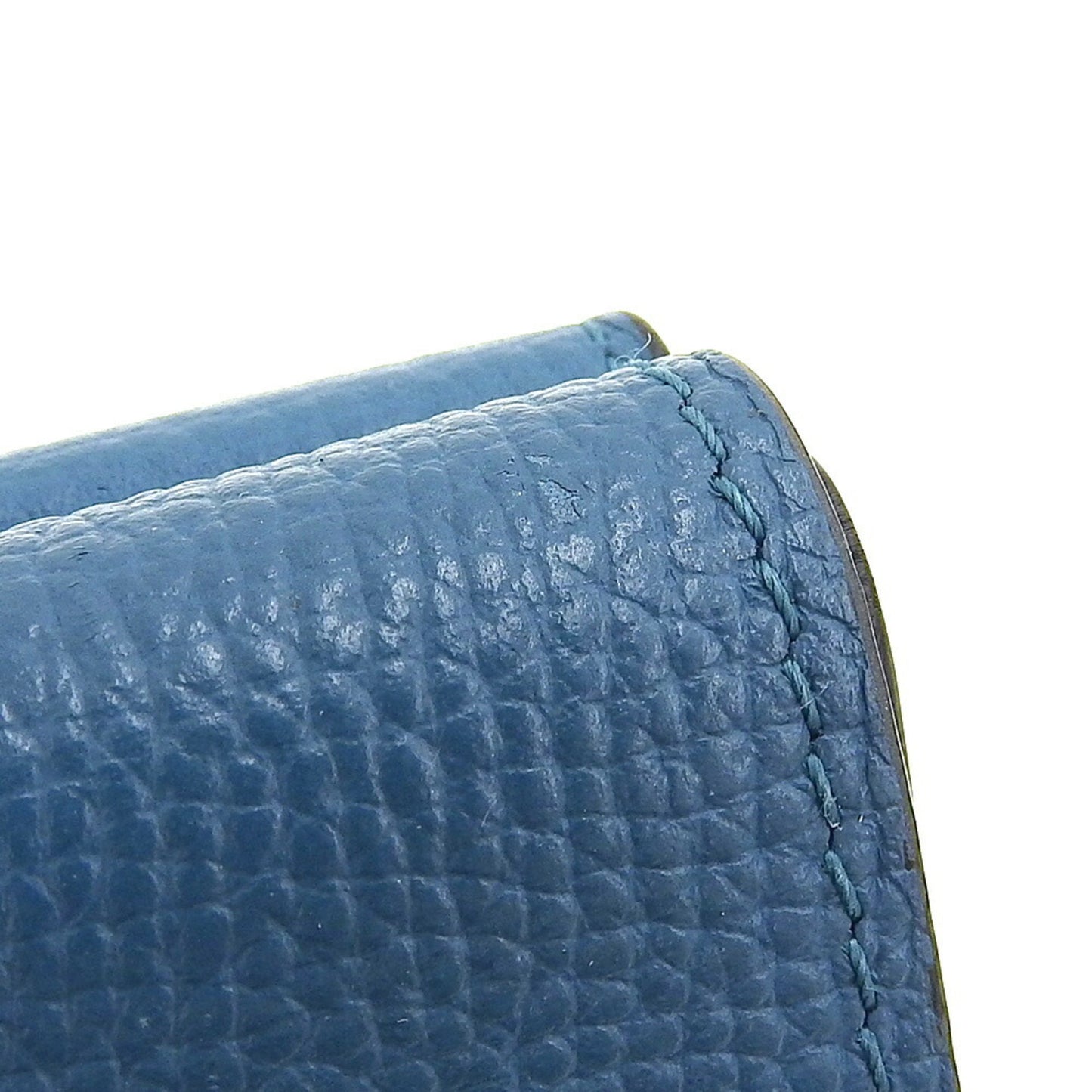 Loewe Anagram Trifold Wallet C821Tr2X02 Double Leather Lagoon Blue