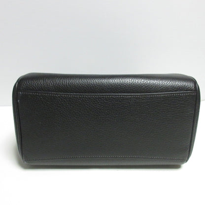 Coach Lowan Satchel Leather 2Way Handbag Shoulder Bag Cv962 Black