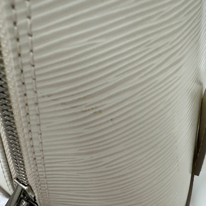 Louis Vuitton Epi Leather Alma Ivoire Handbag M4030J White