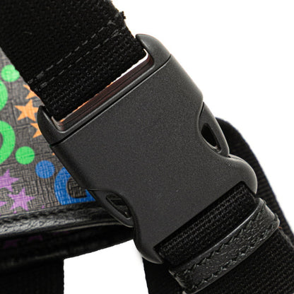 Gucci Gg Psychedelic Waist Bag/Body Bag 598113 Black/Multicolor Leather