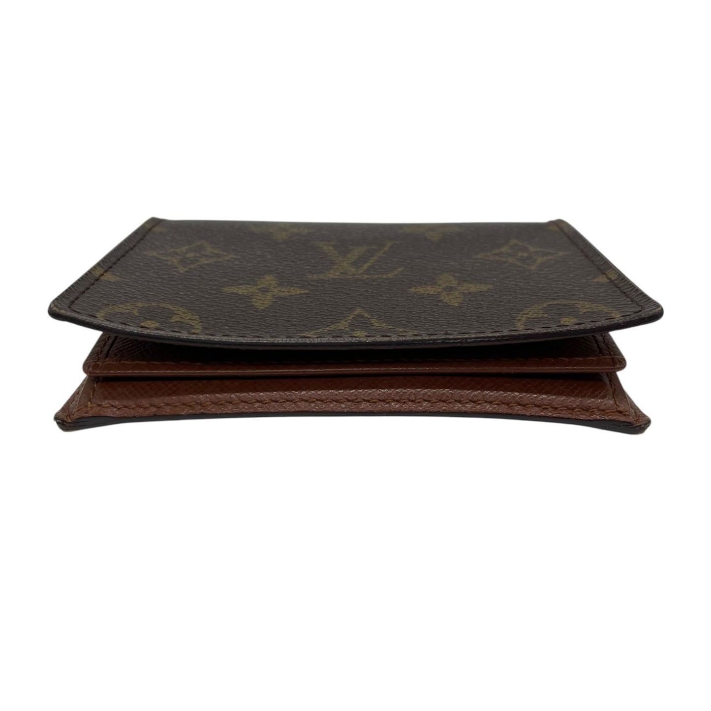 Louis Vuitton Japan Sangapur M60530 Monogram Bifold Business Card Case/Card Case/Pass Case Leather