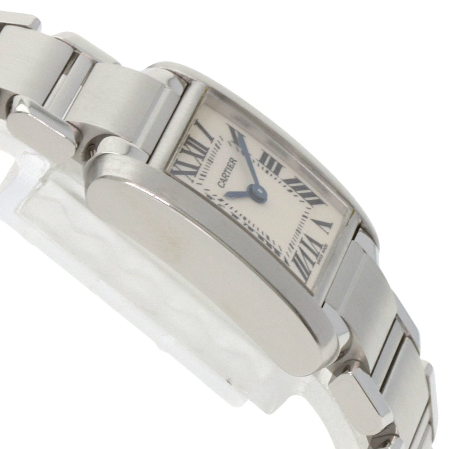 Cartier Tank Franaise W51008Q3 Sm Stainless Steel Watch