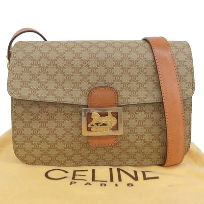 Celine Macadam Shoulder Bag F/09 Beige