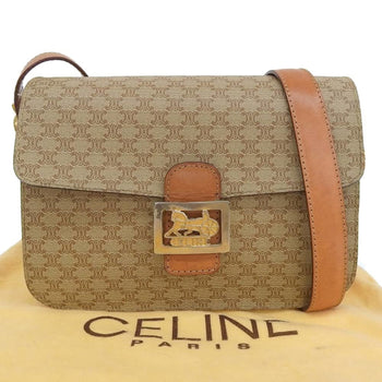 Celine Macadam Shoulder Bag F/09 Beige