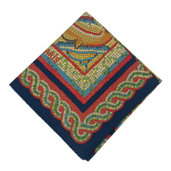 Hermes Scarf/Muffler Carr 90 Sous Le Cedre Multicolor Silk