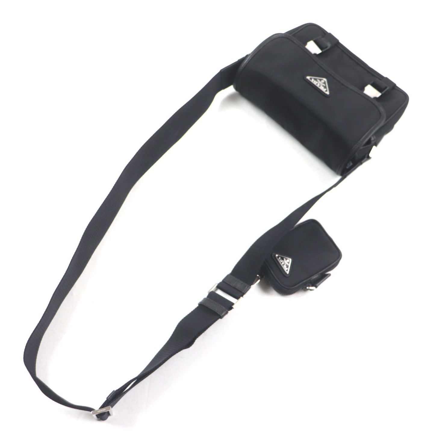 Prada 2Vd034 Triangle Logo Plate With Pouch