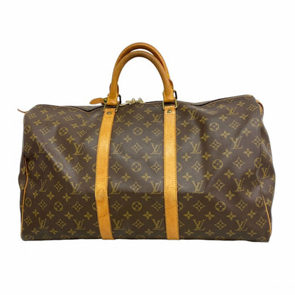 Louis Vuitton Monogram Keepall 50 Boston Bag M41426 Brown