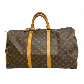 Louis Vuitton Monogram Keepall 50 Boston Bag M41426 Brown