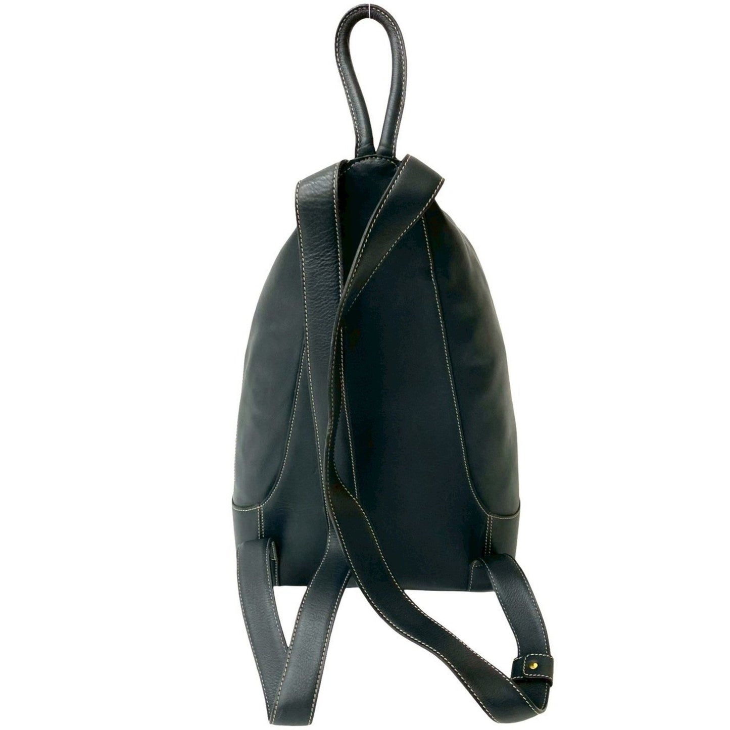 Loewe Anton Anagram Logo Leather Backpack Daypack Navy 08669