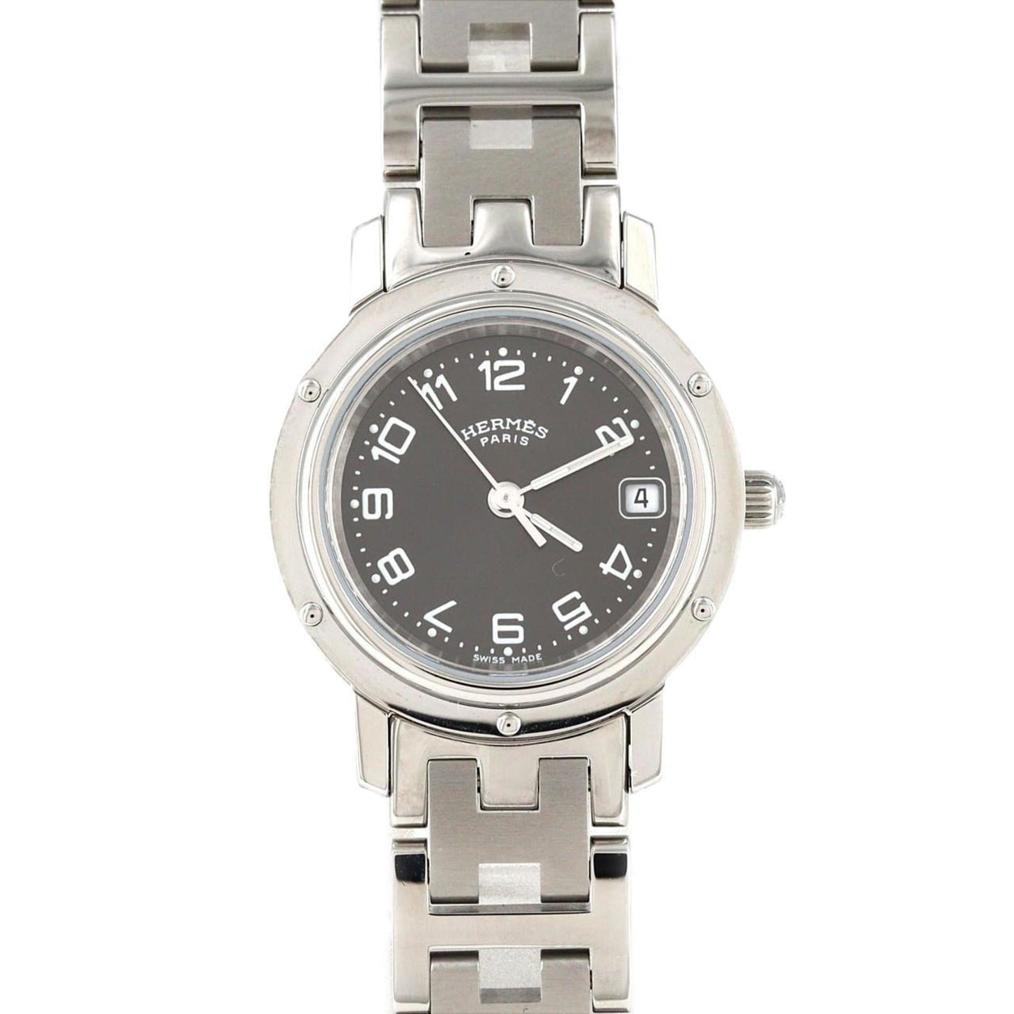 Herms Clipper Cl4.210 Stainless Steel Quartz Watch